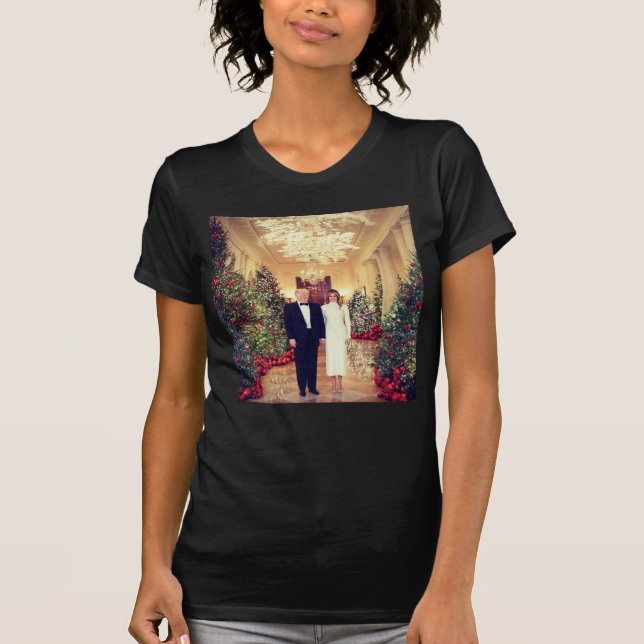 Trump US-Präsident White House Weihnachten T-Shirt (Vorderseite)
