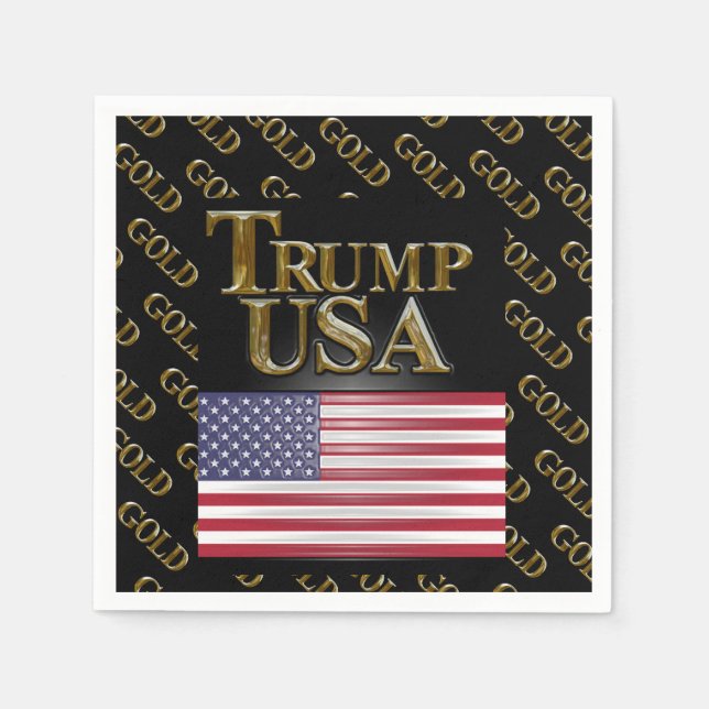 TRUMP USA GOLD SERVIETTE (Vorderseite)