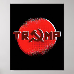 Trump Ussr Hammer und Sichel Kommunistische Russis Poster