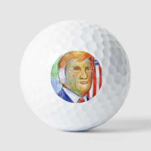 Trump Van Gogh Golfball