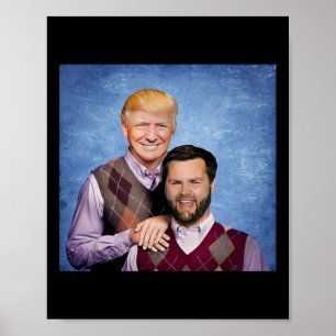 Trump Vance 2024 Brüder Lustige Geschenke Trump Un Poster