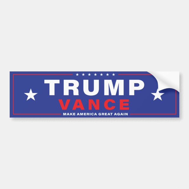 TRUMP VANCE 2024 BUMBER STICKER AUTOAUFKLEBER (Vorne)