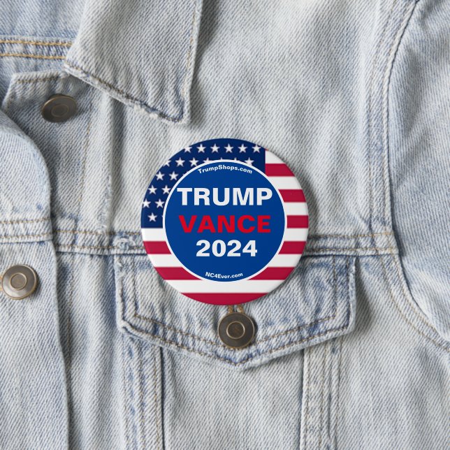 TRUMP VANCE 2024 BUTTON (Beispiel)
