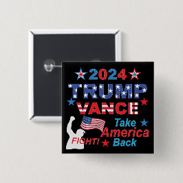 TRUMP VANCE 2024 BUTTON