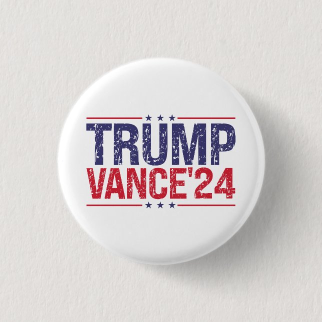 Trump Vance 2024 Button (Vorderseite)