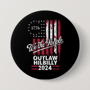 Trump Vance 2024 Donald Trump Gesetzloser Hillbill Button