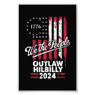 Trump Vance 2024 Donald Trump Gesetzloser Hillbill Fotodruck