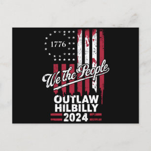 Trump Vance 2024 Donald Trump Gesetzloser Hillbill Postkarte