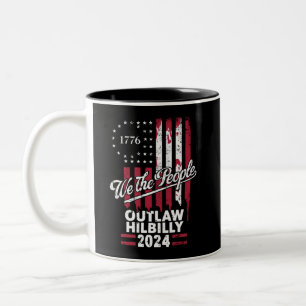 Trump Vance 2024 Donald Trump Gesetzloser Hillbill Zweifarbige Tasse