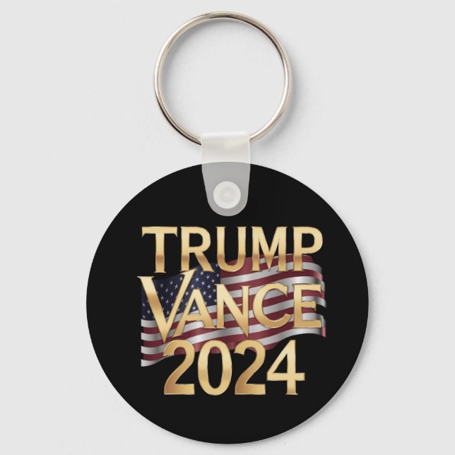 Trump Vance 2024: Eine kühne Vision für Amerika Schlüsselanhänger (Vorderseite)