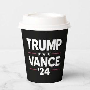 Trump Vance 2024 Für Präsident Vizepräsident USA W Pappbecher