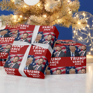 Trump Vance 2024 Geschenkpapier