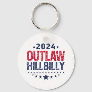 Trump Vance 2024 Gesetzloser Hillbilly US-Flagge Schlüsselanhänger