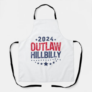 Trump Vance 2024 Gesetzloser Hillbilly US-Flagge Schürze