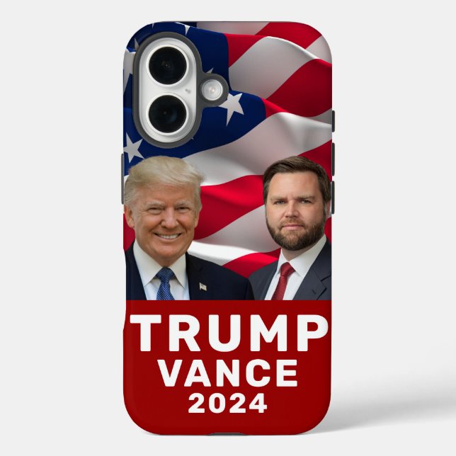 Trump Vance 2024 iPhone 16 Hülle (Rückseite)