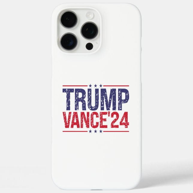 Trump Vance 2024 iPhone 16 Pro Max Hülle (Rückseite)