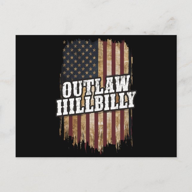 Trump Vance 2024 J.D. Vance Outlaw Hillbilly Postkarte (Vorderseite)