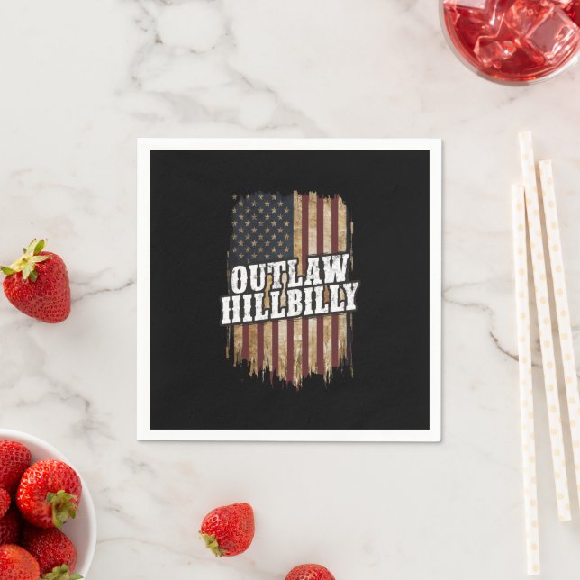 Trump Vance 2024 J.D. Vance Outlaw Hillbilly Serviette (Beispiel)