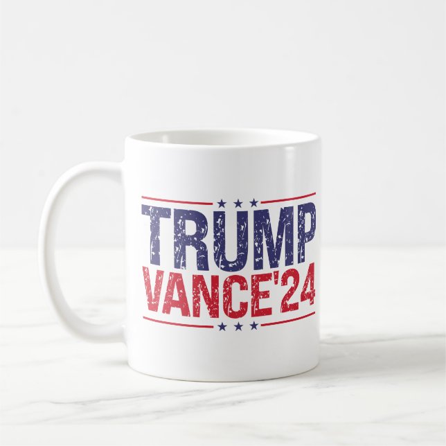 Trump Vance 2024 Kaffeetasse (Links)