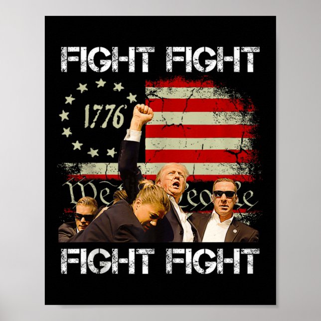 Trump Vance 2024 Kampf Poster (Vorne)