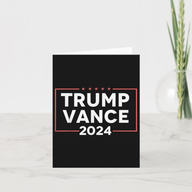 Trump Vance 2024 Karte (Vorderseite)