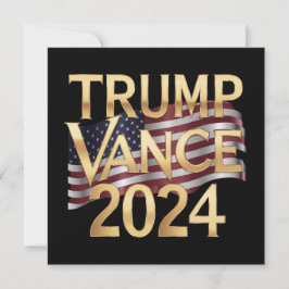 Trump Vance 2024 Konservative Werte, Sticker Einladung
