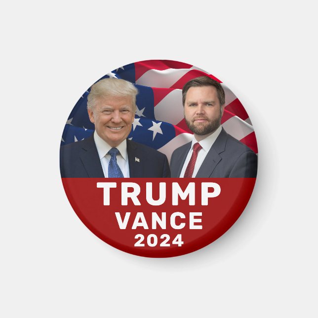 Trump Vance 2024 Magnet (Vorne)