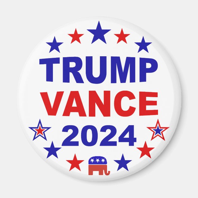 Trump Vance 2024 Magnet (Vorne)