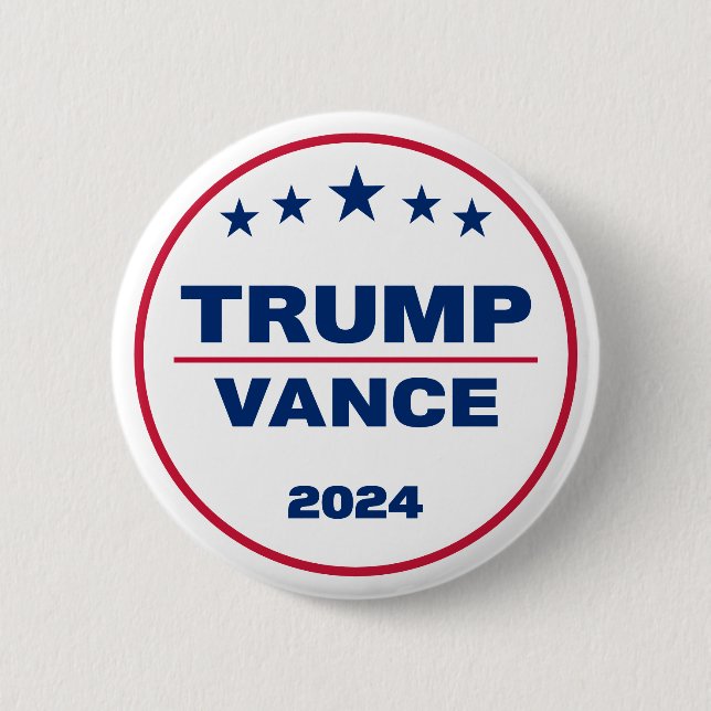 Trump Vance 2024 nimmt die Wahl 2024 zurück Button (Vorderseite)