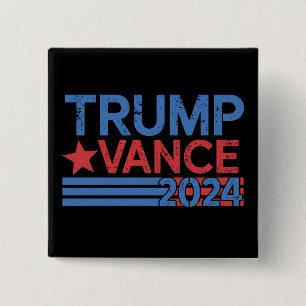 Trump Vance 2024 Präsident 47 USA Vintage Button