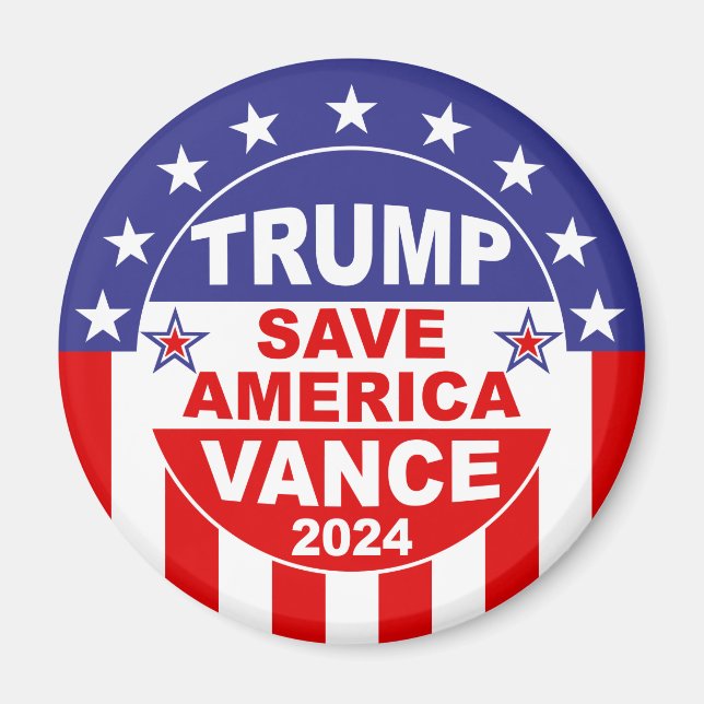 TRUMP VANCE 2024 RETTE AMERIKA MAGNET (Vorne)
