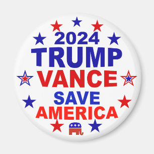 Trump Vance 2024 Rettete Amerika Magnet