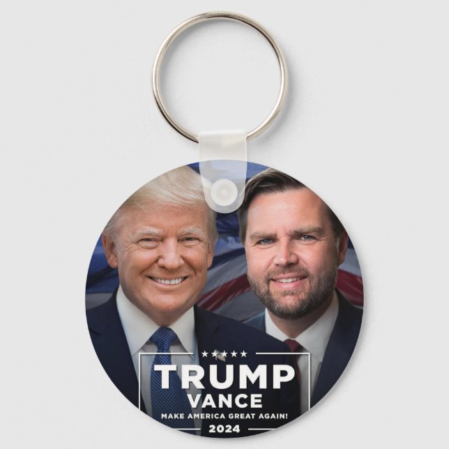 Trump/Vance 2024 Schlüsselanhänger (Vorderseite)