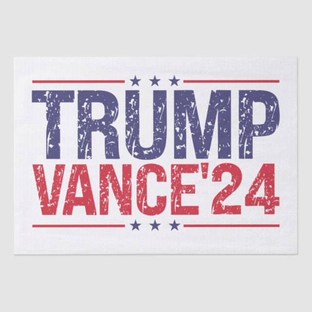 Trump Vance 2024 Seidenpapier (Vorderseite)