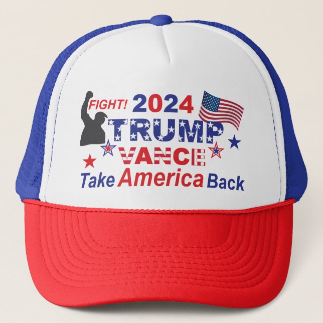 TRUMP VANCE 2024 TRUCKERKAPPE (Vorderseite)