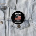 Trump Vance 2024 Trump Vance Kennedy Checkmate Button<br><div class="desc">Trump Vance 2024 Trump Vance Kennedy Checkmate</div>