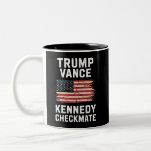 Trump Vance 2024 Trump Vance Kennedy Schachmatt Zweifarbige Tasse