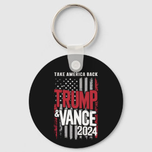 Trump Vance 2024 US-Flagge bringt Amerika zurück Schlüsselanhänger