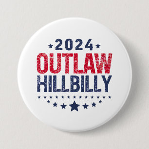 Trump Vance 2024 verbietet eine Hillbilly-US-Flagg Button