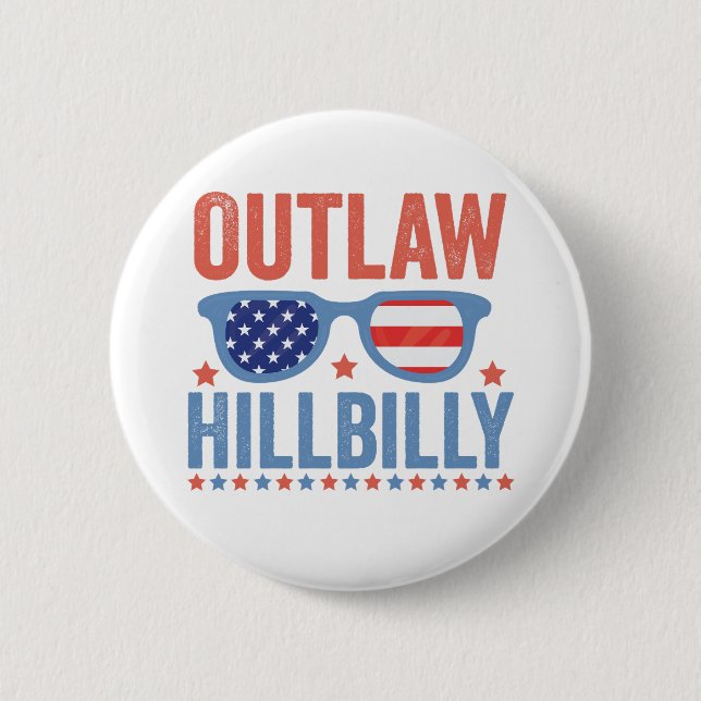 Trump Vance 2024 verbietet hillbilly-Wahl Button (Vorderseite)