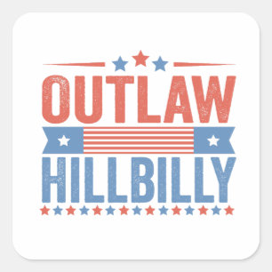 Trump Vance 2024 verbietet hillbilly-Wahl Quadratischer Aufkleber