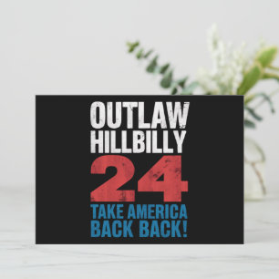 Trump Vance 2024 verwirft Hillbilly-US-Flagge Vint Einladung