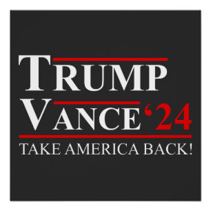 Trump Vance 2024 Vizepräsident VP Trump 2024 Poster