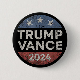 Trump Vance 2024 Vizepräsident VP Wahl Retro Button