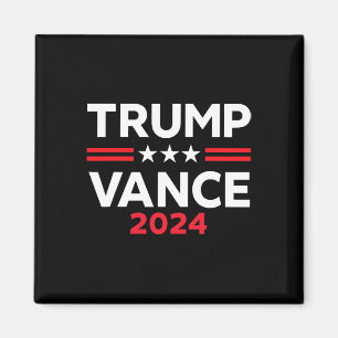Trump Vance 2025 Amerikanische Flagge Geschenk Wah Magnet