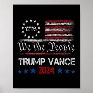 Trump Vance 2025 Retro-Streifen Trump Jd Vance 2 Poster