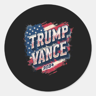 Trump Vance 2025 Retro-Streifen Trump Jd Vance Runder Aufkleber