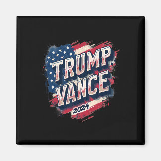 Trump Vance 2025 Retro Stripe Trump Jd Vance Magnet
