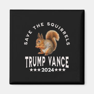 Trump Vance 2025 Rettet die Eichhörnchen Rettet di Magnet