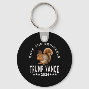 Trump Vance 2025 Rettet die Eichhörnchen Rettet di Schlüsselanhänger